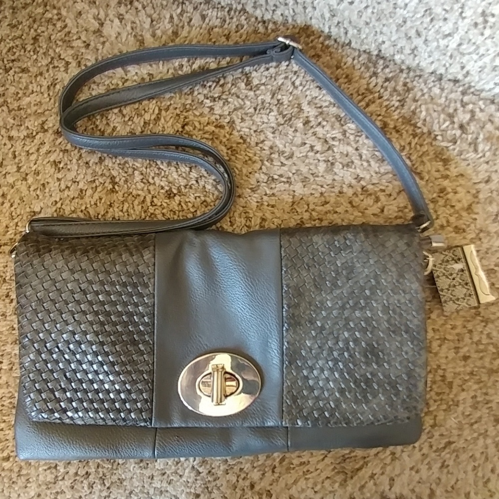 Brand New Grey Clutch Purse with Tags